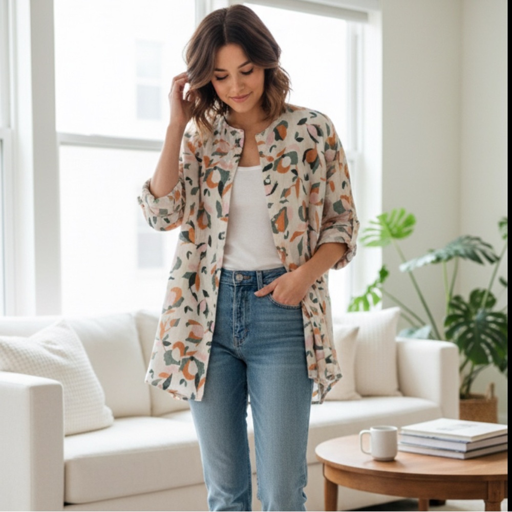 Rachel Zoe Linen Tunic 3X